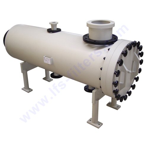 Multiple horizontal highflow filterhousing