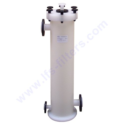 Single PVDF bag filterhousing