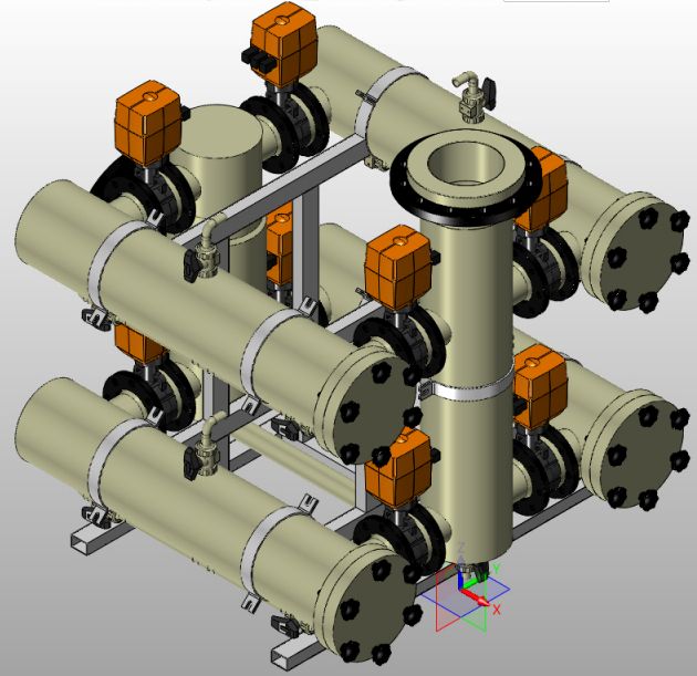 Special vacuum PP filterhousing